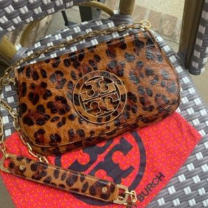 SOLD! Tory Burch Leopard Print Clutch SOLD